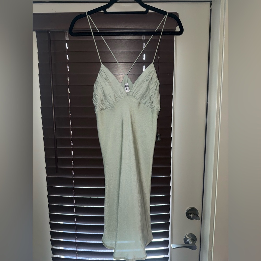 Princess Polly Sage Green Dress